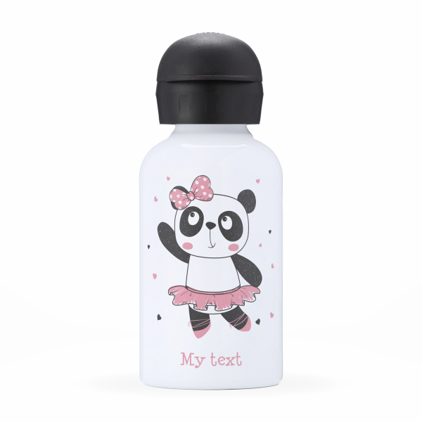 Personalized Panda Kids Water Bottle With Straw for Kids 