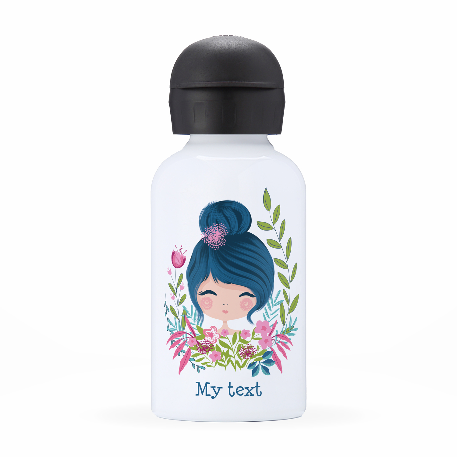 Labels Folies : Children's personalized insulated water bottle - Girl and  unicorn