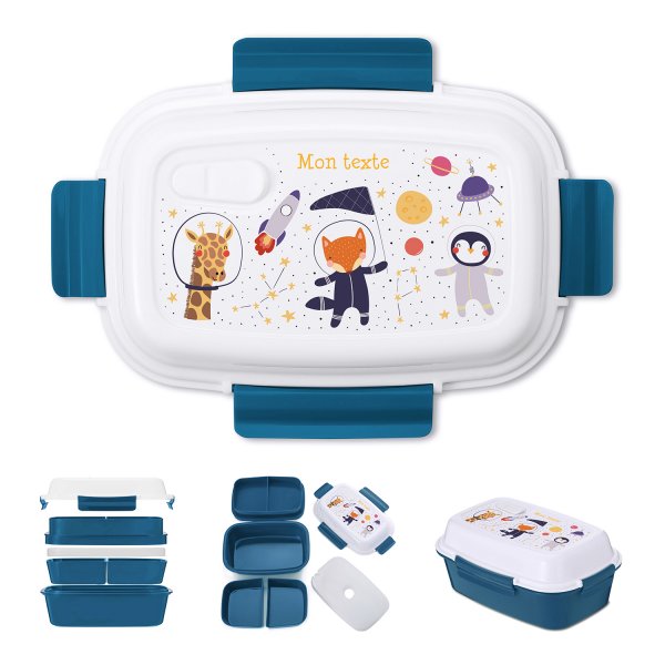 Astronaut animals Lunch box child