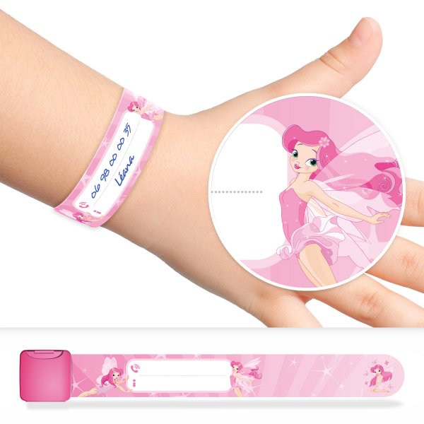 Children's ID bracelet with fairy design