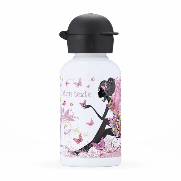 Children's personalized insulated water bottle - Fairy and butterflies