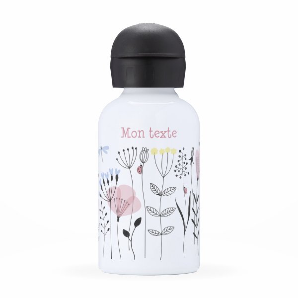 Children's personalized insulated water bottle - Flowers