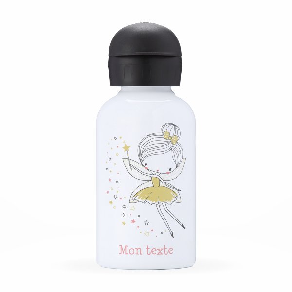 Children's personalized insulated water bottle - Golden fairy