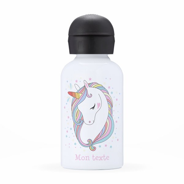 Children's personalized insulated water bottle - Sleeping unicorn