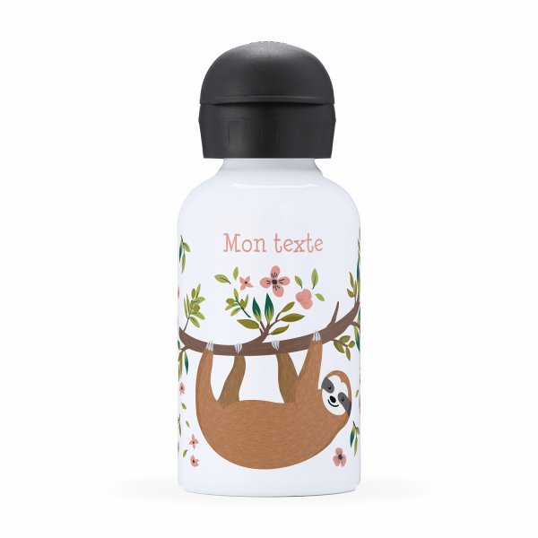 Children's personalized insulated water bottle - Sloth