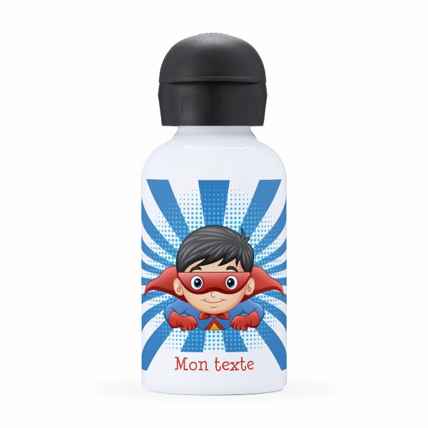 Children's personalized insulated water bottle - Superhero