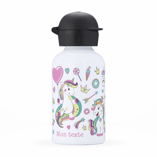 Children's personalized insulated water bottle - Unicorns