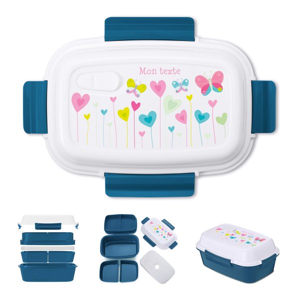 Flowers, hearts and butterflies Lunch box child