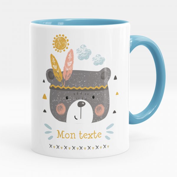 Personalized cup - American Indian bear