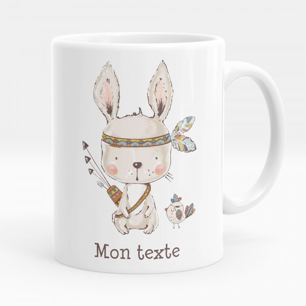 Personalized cup - American Indian bunny