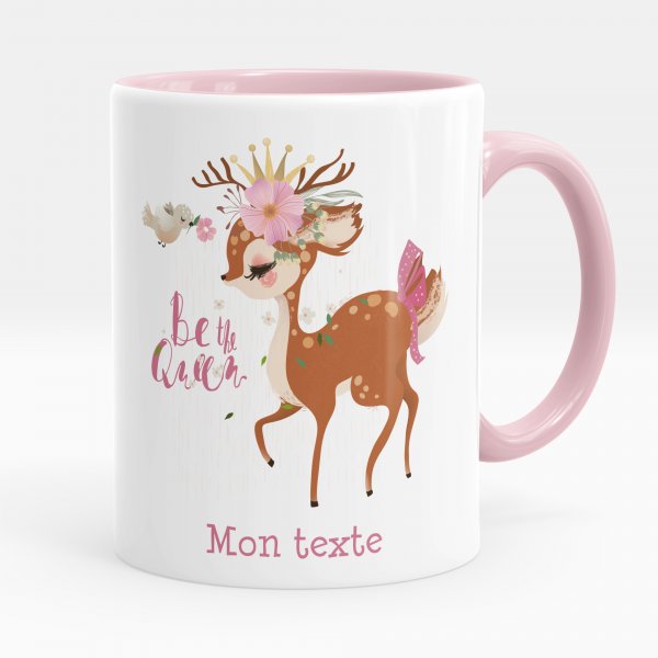 Personalized cup - Be the Queen fawn