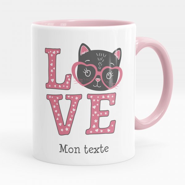 Personalized cup - Cat love