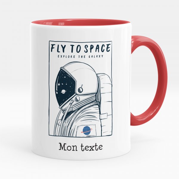 Personalized cup - Fly to space