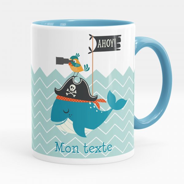 Personalized cup - Pirate whale