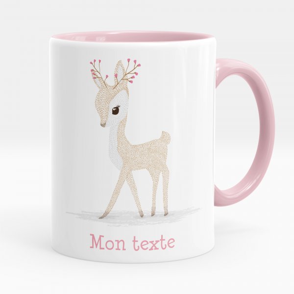 Personalized cup - Pretty fawn