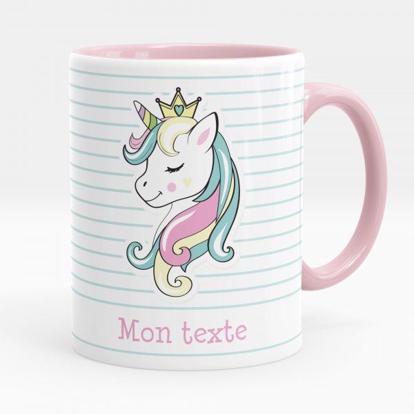 Personalized cup - Princess unicorn