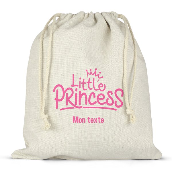 Personalized drawstring lunch box bag - Little Princess