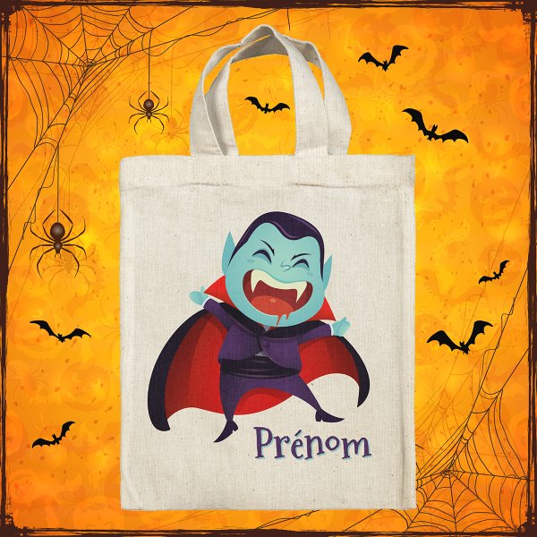 Personalized Halloween tote bag - Vampire