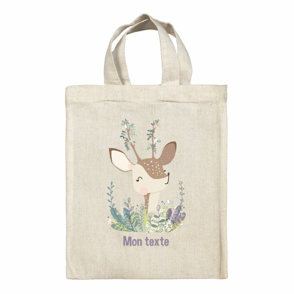 Personalized lunch box tote bag - Fawn