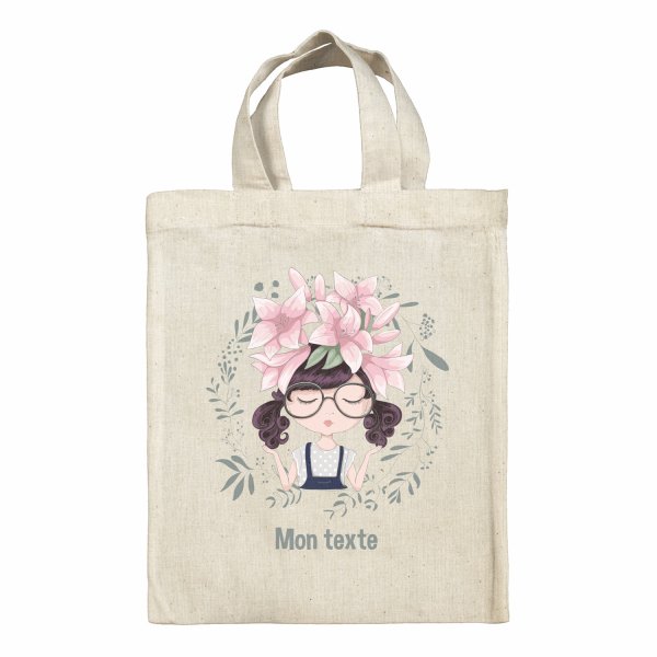 Personalized lunch box tote bag - Girl