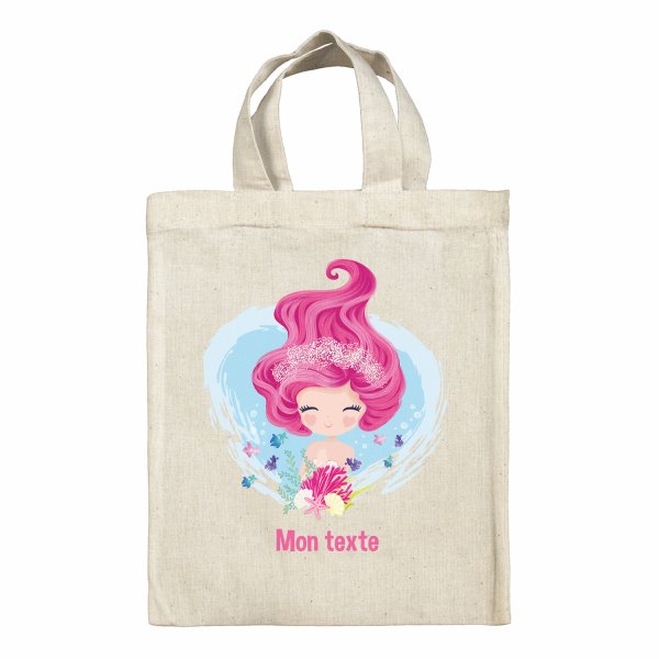 Personalized lunch box tote bag - Mermaid