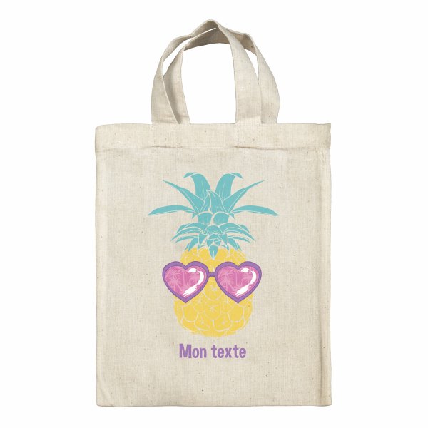 Personalized lunch box tote bag - Pineapple