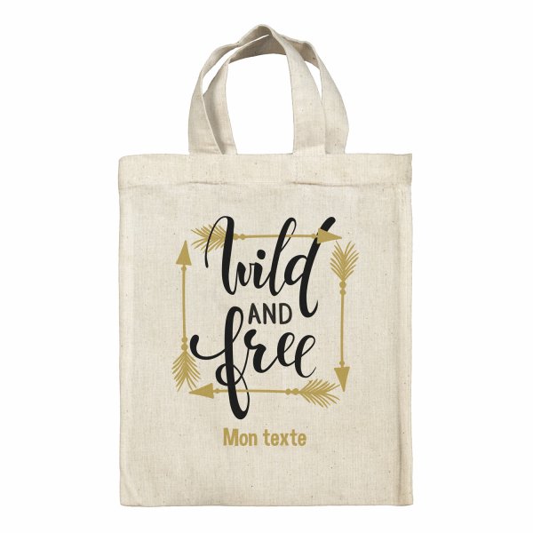 Personalized lunch box tote bag - Wild and Free