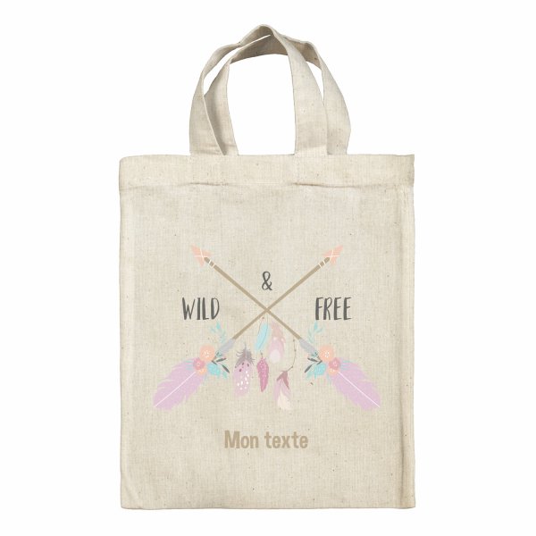 Personalized lunch box tote bag - Wild & Free