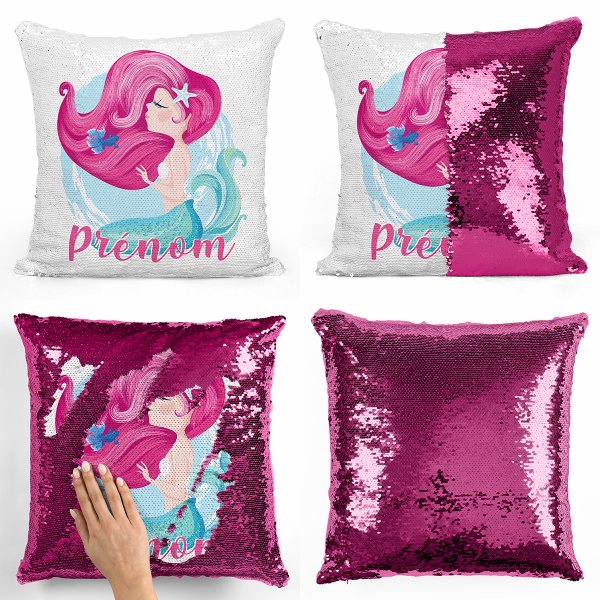 Personalized magic sequin cushion - Mermaid